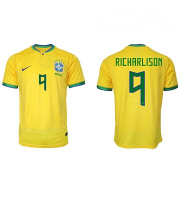 Brasilia Richarlison #9 Kotipaita EM-Kisat 2020 Lyhyet Hihat